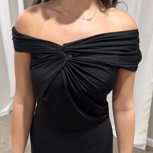 Elegant Black Off-Shoulder top